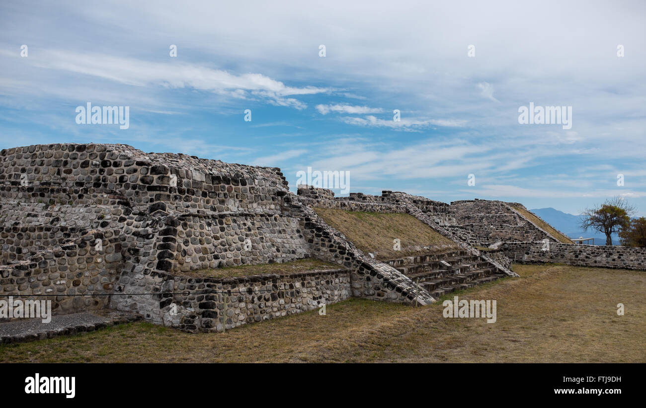 Pyramides Xochicalco Banque D'Images