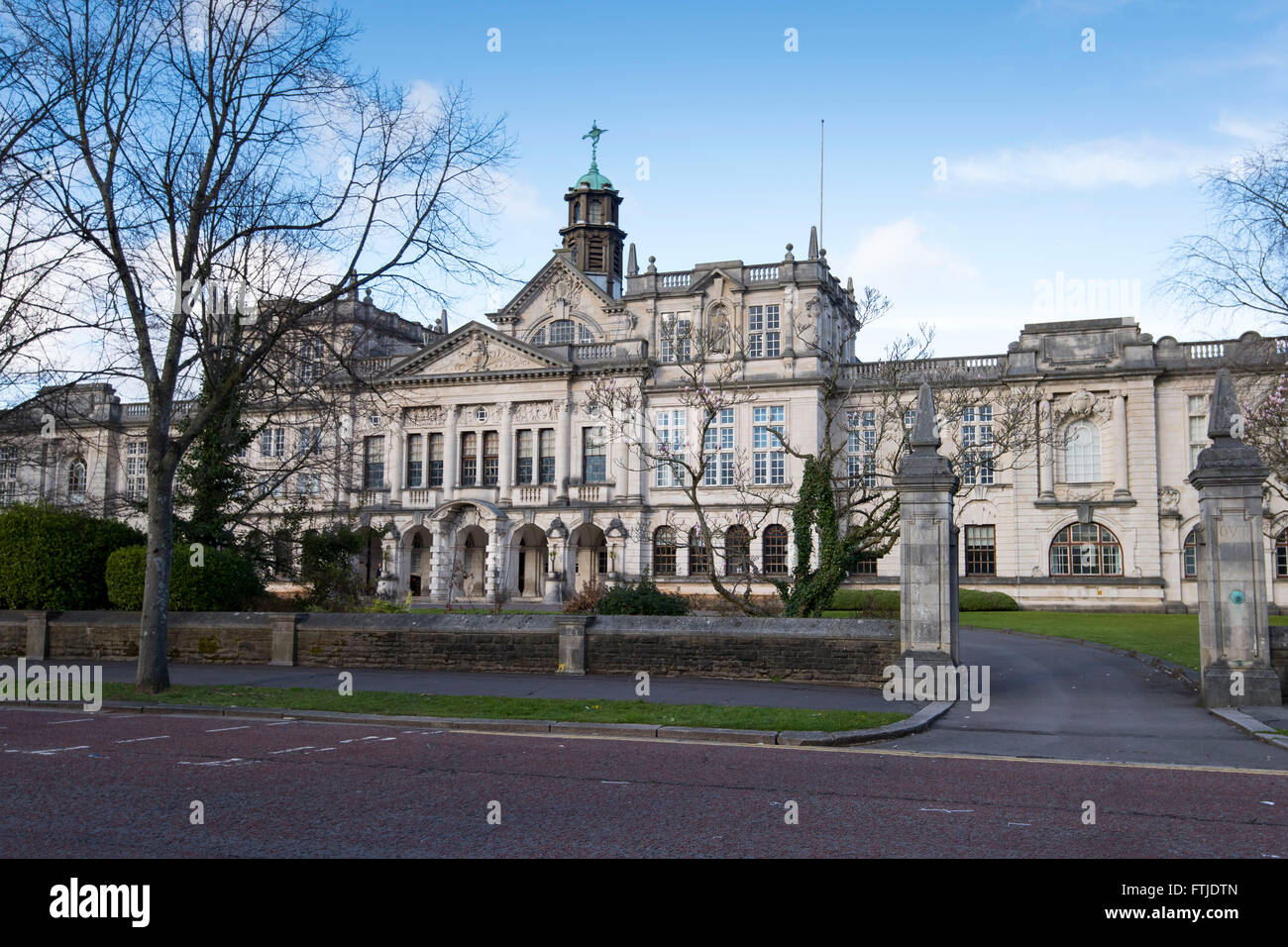 Bâtiment principal de l'Université de Cardiff à Cardiff, Pays de Galles du sud. Banque D'Images