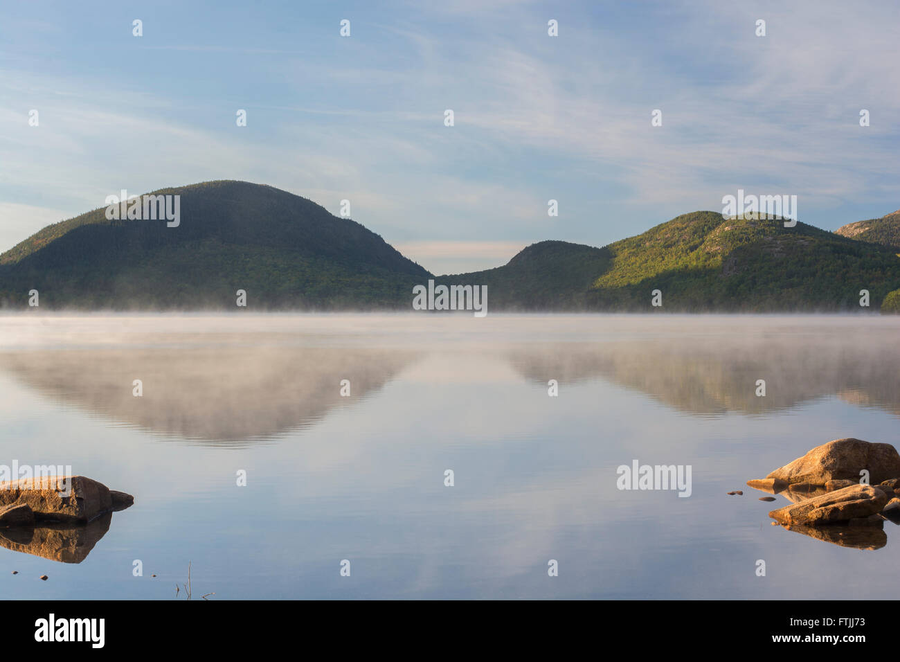 Le Lac Eagle à l'Acadia National Park, Maine. Banque D'Images