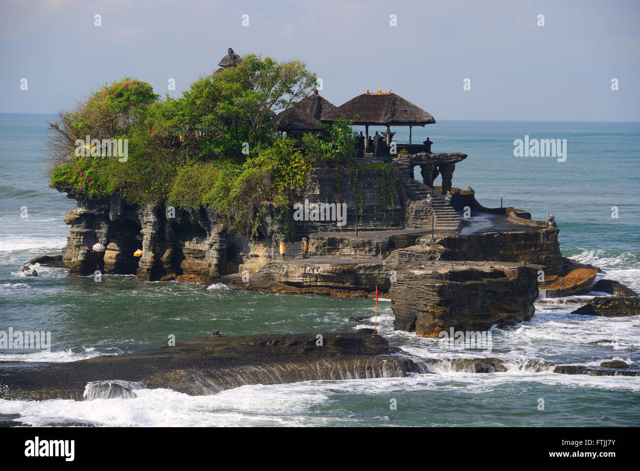 Meerestempel Pura Tanah Lot, Bali, Indonesia Banque D'Images