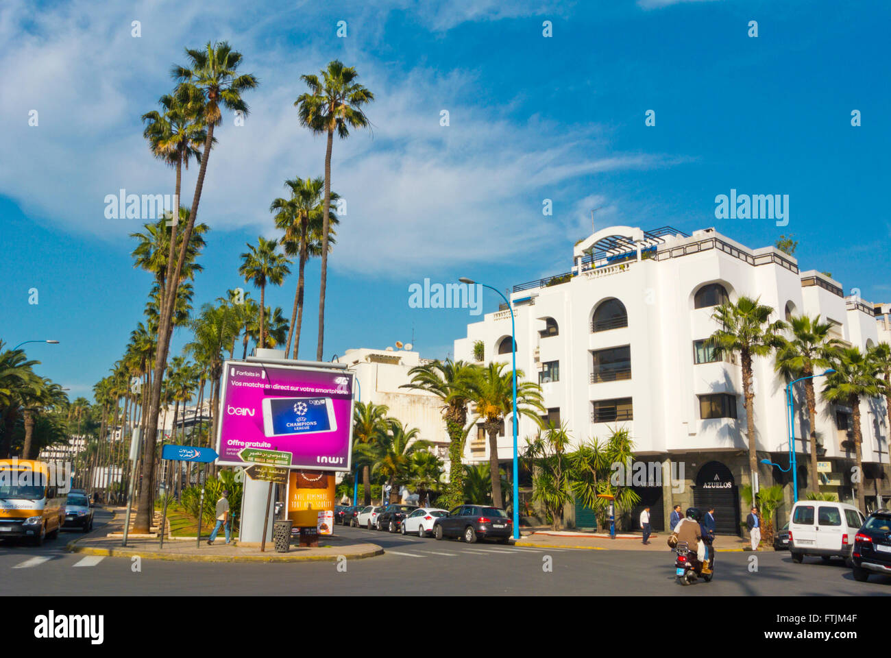Boulevard Moulay Youssefm Quartier Gauthier, Casablanca, Maroc, Afrique du Nord Banque D'Images