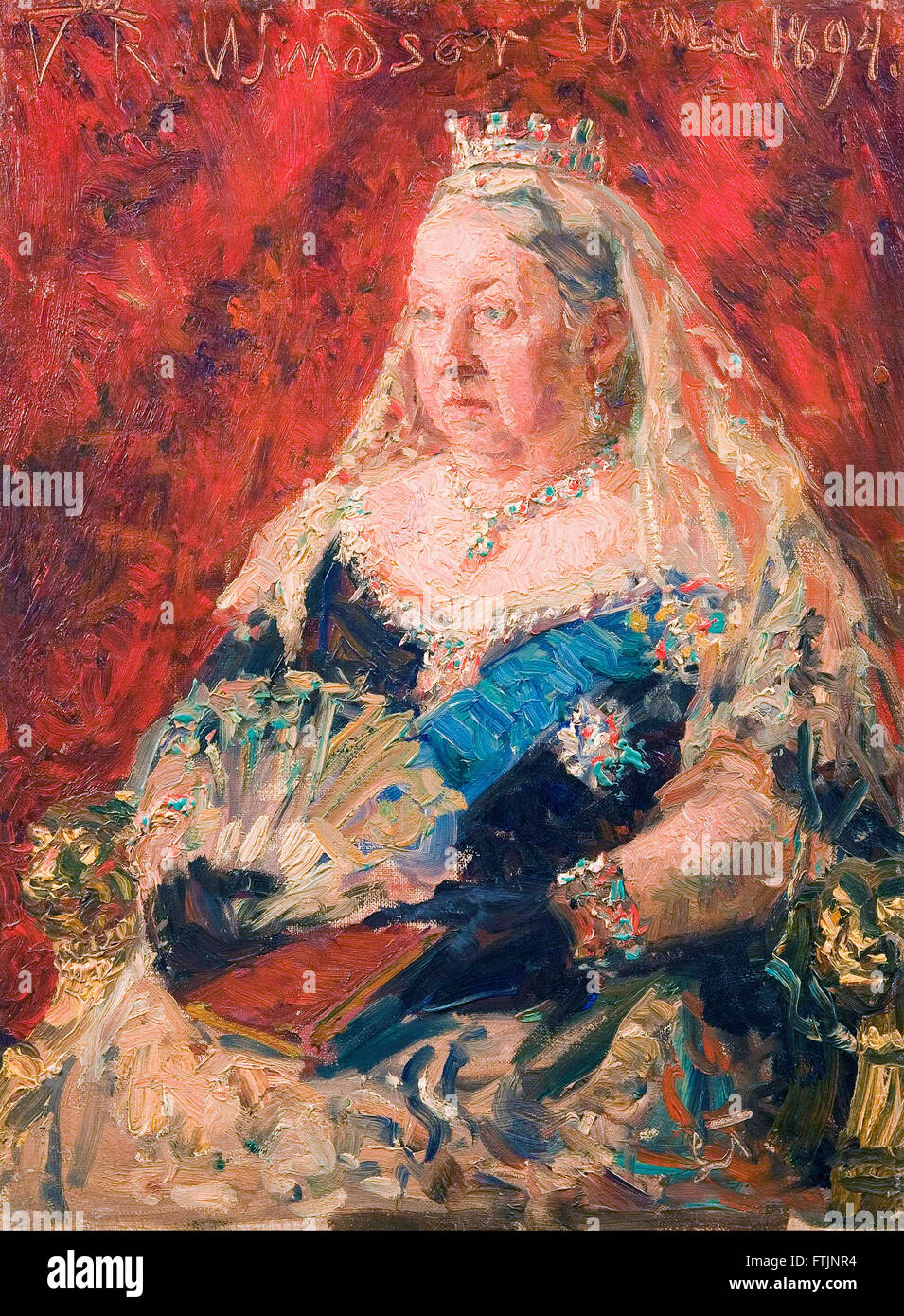 Laurits Tuxen - Portrait de la reine Victoria - La Collection Hirschsprung Banque D'Images