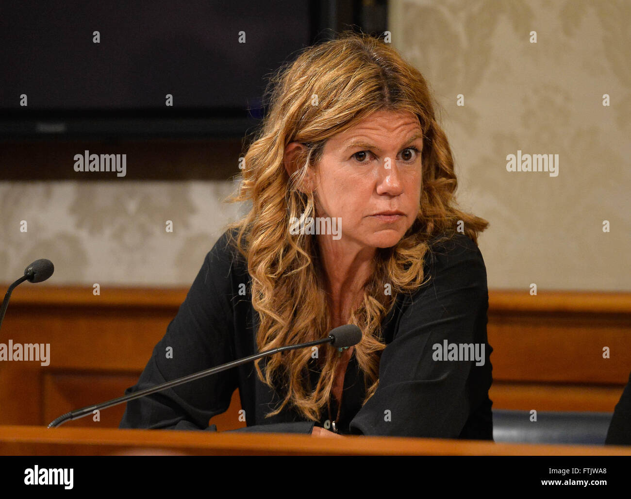 Rome, Italie. Mar 29, 2016. Conférence de presse du Sénateur Luigi Manconi sur cas Regeni, au Senato le 29 mars 2016 Credit : Sylvia Je suis intéressé/Alamy Live News Banque D'Images