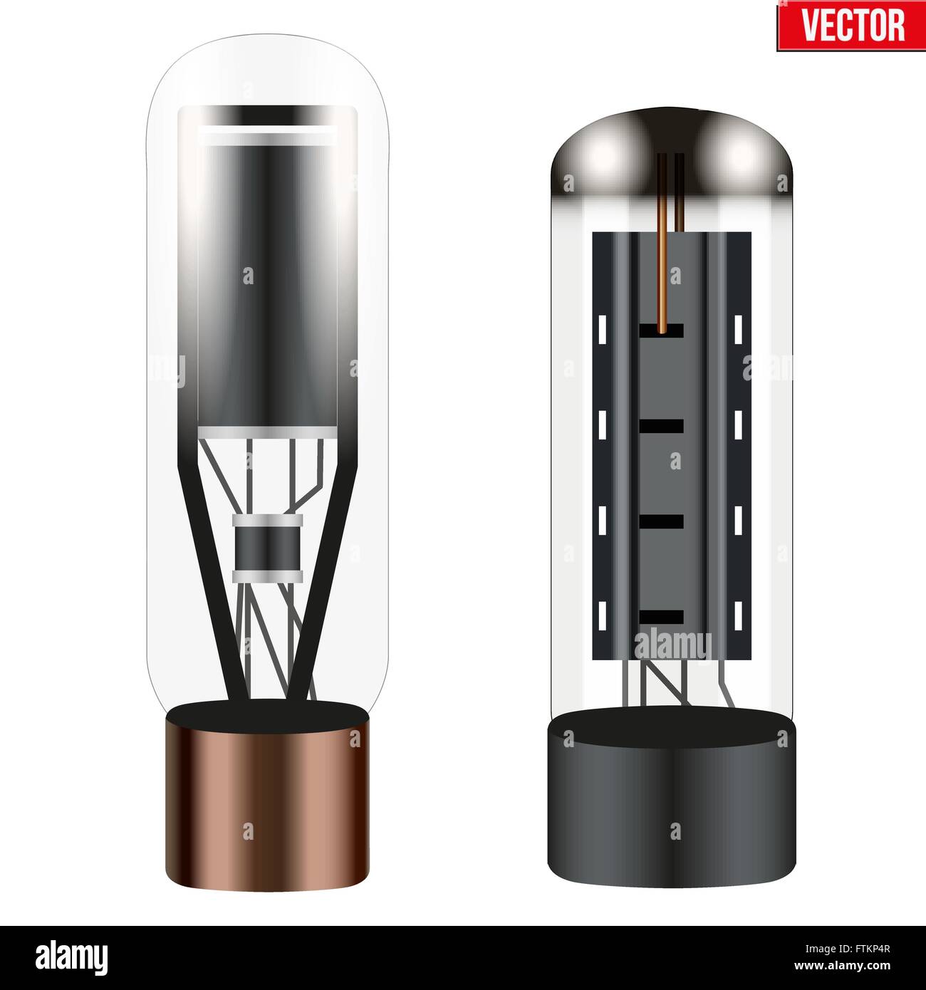Tube à vide électronique vecteur Illustration de Vecteur
