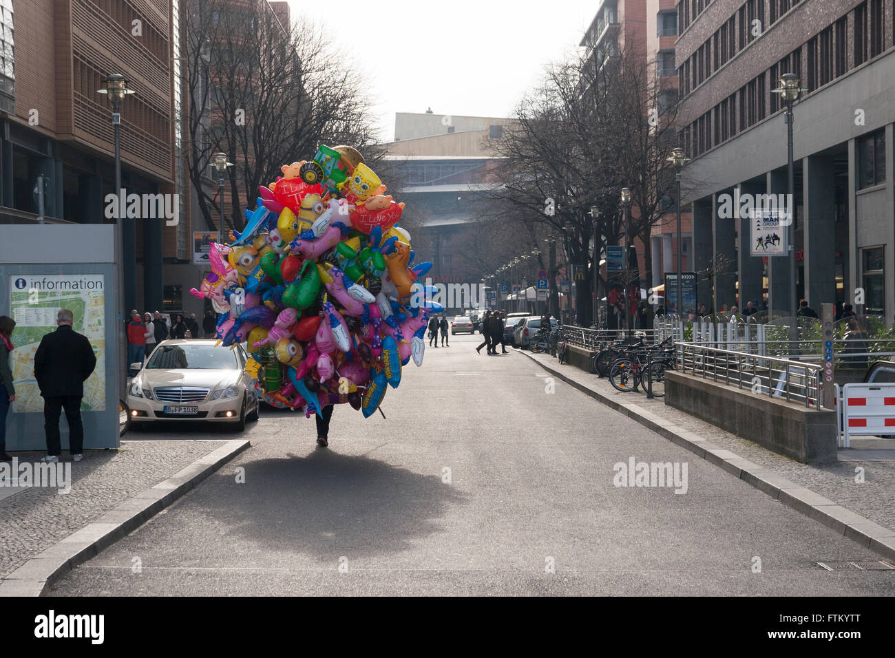 Vendeur de ballons Berlin Allemagne Banque D'Images