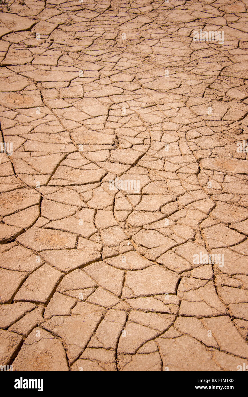 Arrière-plan de la terre craquelée à sec, la texture du désert d'argile Banque D'Images