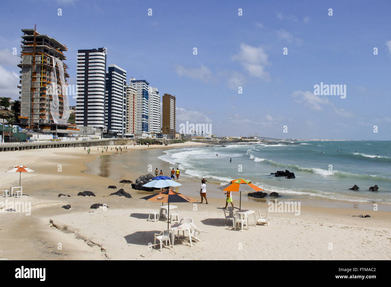 Plage de sable noir - également connu sous le nom de Miami Beach Banque D'Images