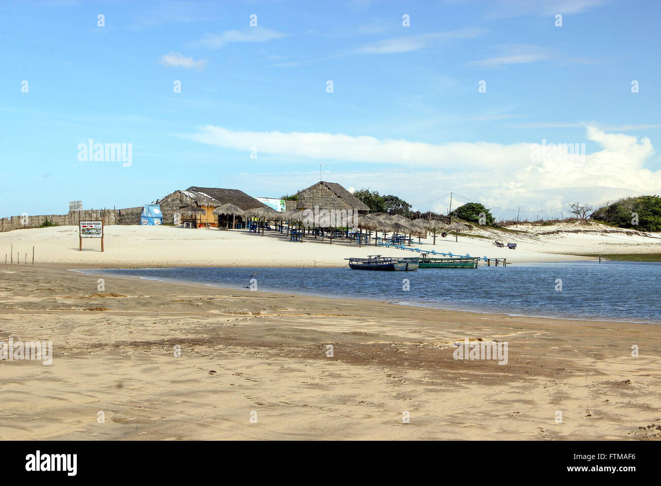 Lagoa Azul no periodo de seca pas Parque Nacional de Jericoacoara Banque D'Images