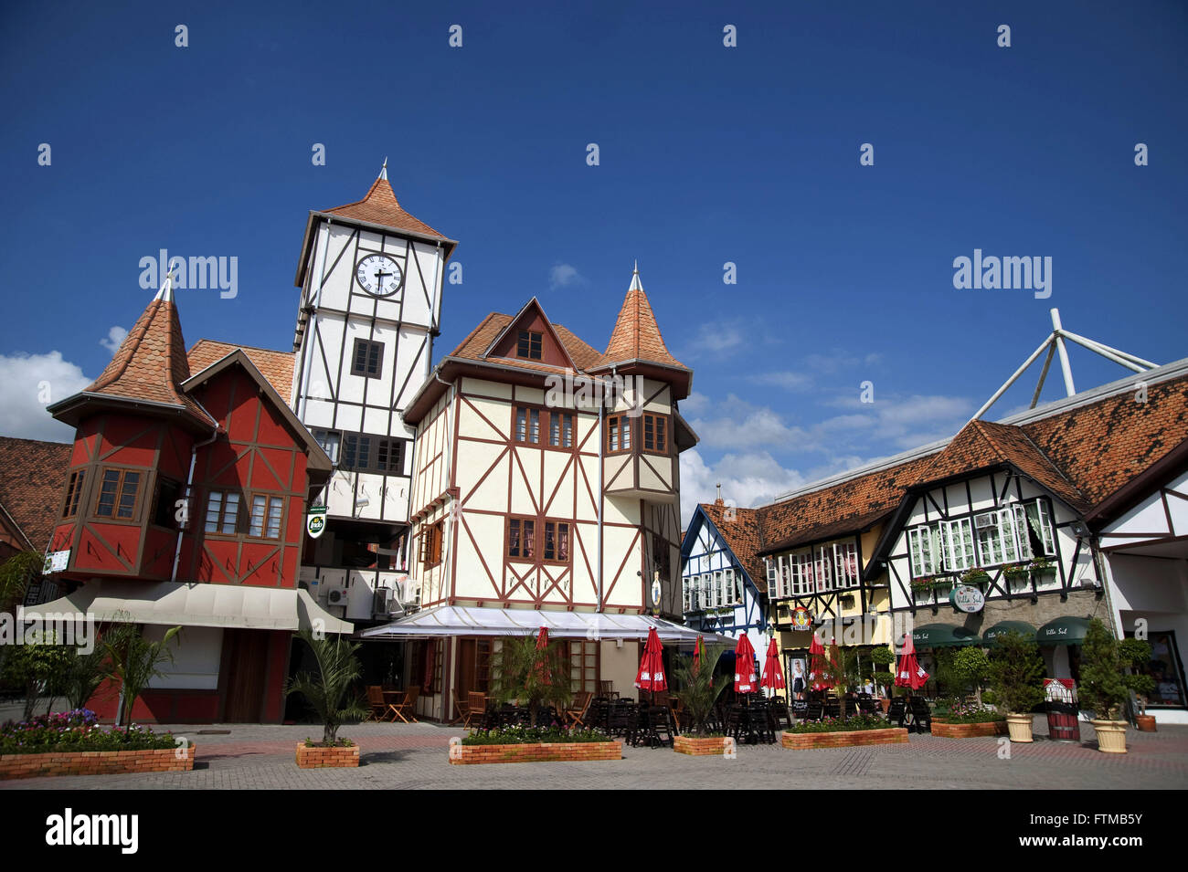 Vue depuis Vila Germanica Park half-timbered à Blumenau - Santa Catarina Banque D'Images