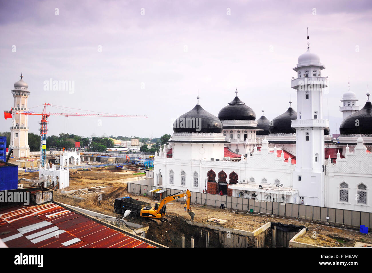 Mosquée baiturrahman de Banda Aceh-Indonesia Banque D'Images