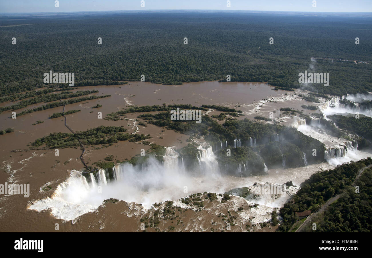 Vue aérienne de l'Iguacu Iguacu Falls National Park Banque D'Images