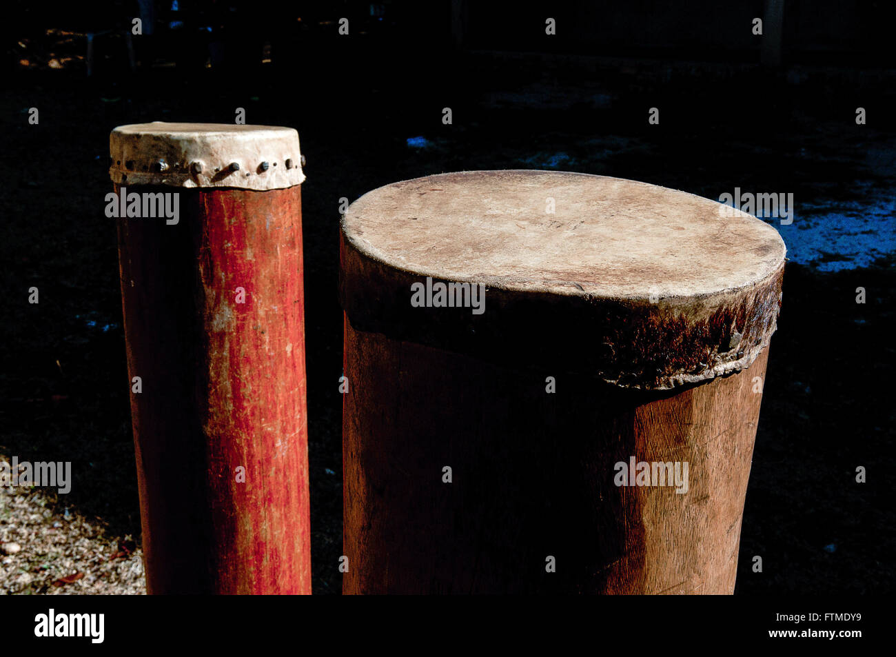Les instruments traditionnels utilisés dans Marabaixo Banque D'Images