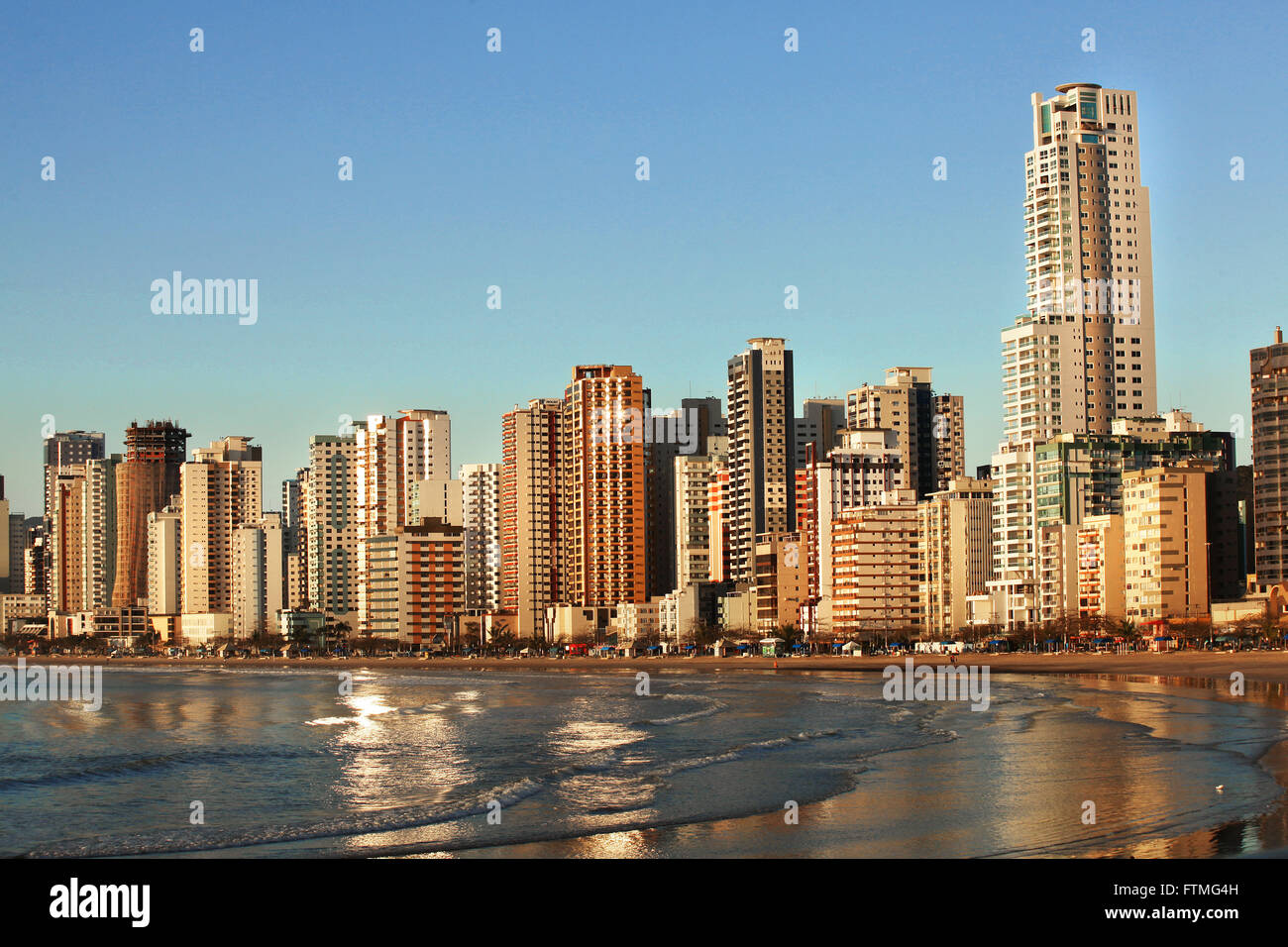 Plage centrale de Balneario Camboriu - SC Banque D'Images