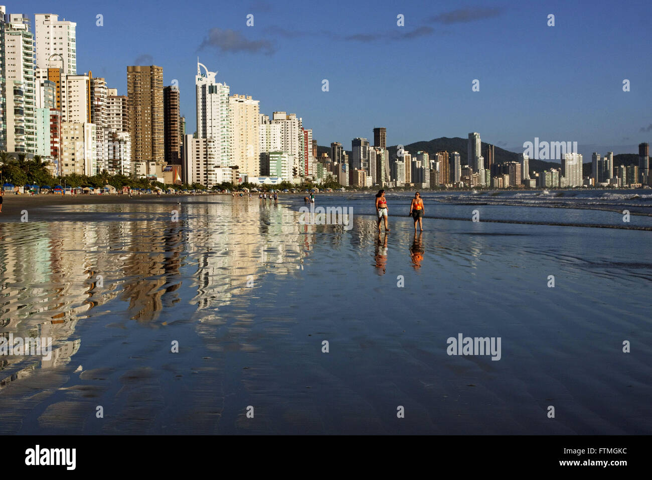 Plage du littoral de Balneario Camboriu Banque D'Images