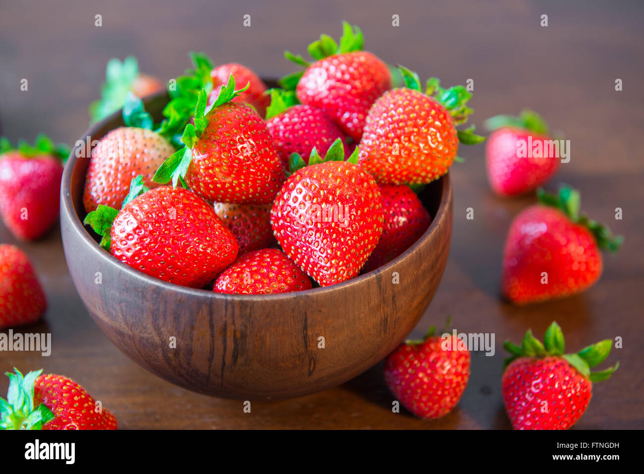 Fraises fraîches Banque D'Images