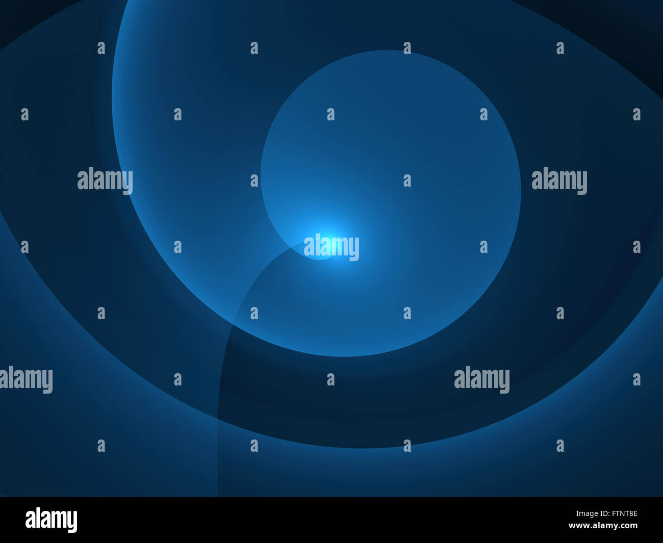Les courbes de la technologie Blue glowing, générée par ordinateur abstract background Banque D'Images