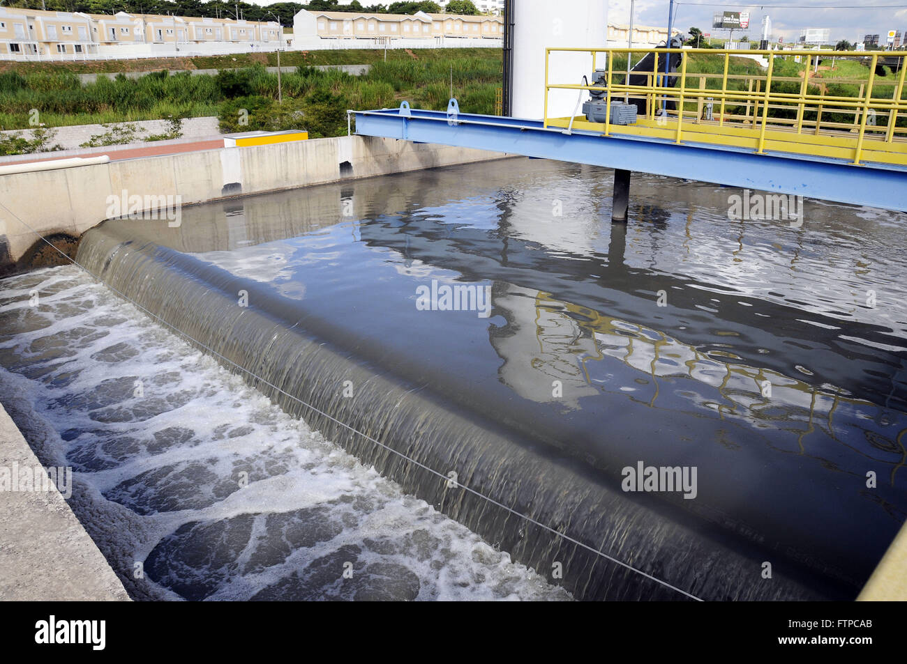 - Traitement des eaux usées de la station d'épuration de Campinas - Basin de Ribeirão Gare De Anhumas Banque D'Images