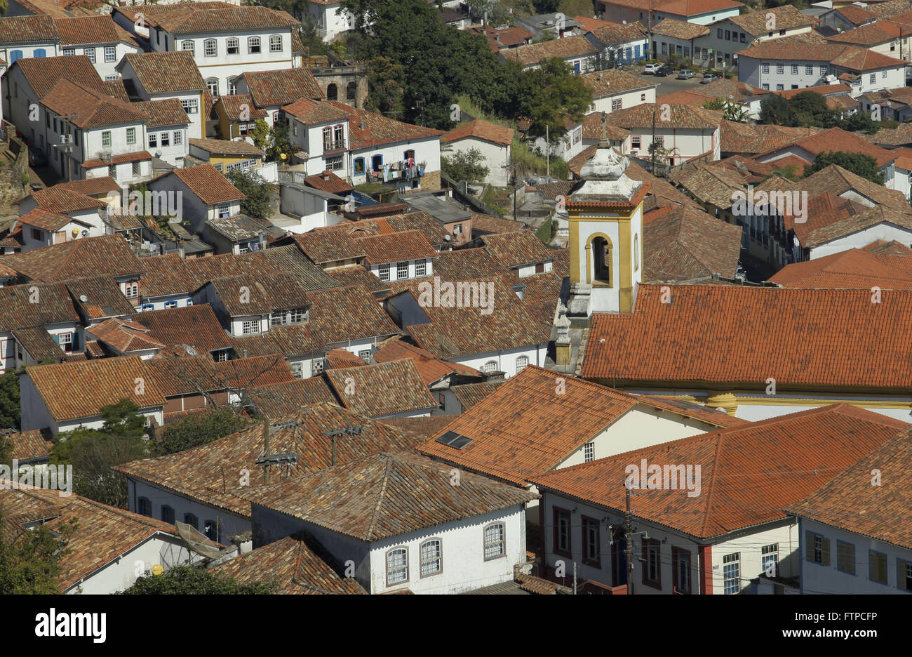 Maisons et Église de Sao Jose dans le centre historique d'Ouro Preto - MG Banque D'Images Maisons et Église de Sao Jose dans le centre historique d'Ouro Preto - MG Banque D'Images