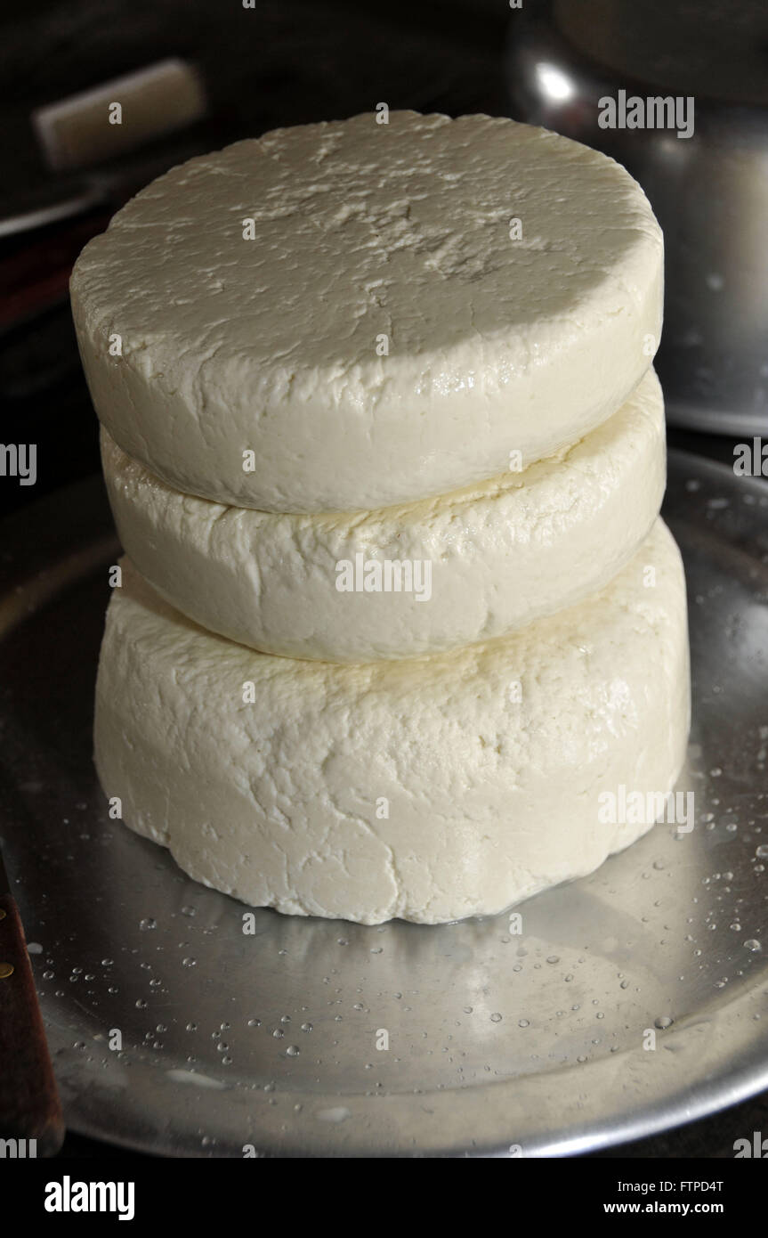 Fromages frais - ville rurale de Sao Joao Baptista est gloria Banque D'Images