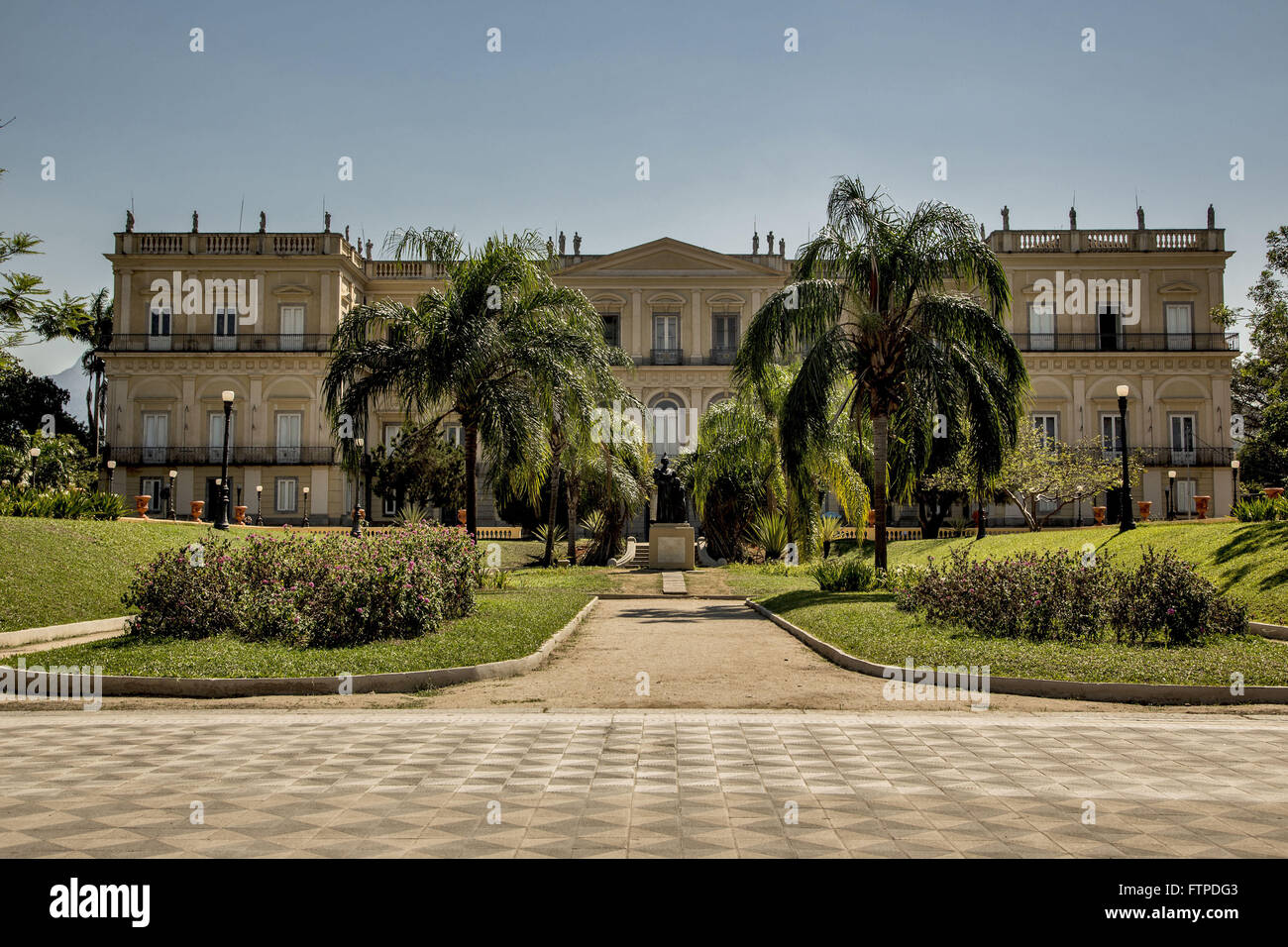 Musée National / UFRJ - residence de la royal / famille impériale de 1808 à 1889 à Boa Vista Banque D'Images