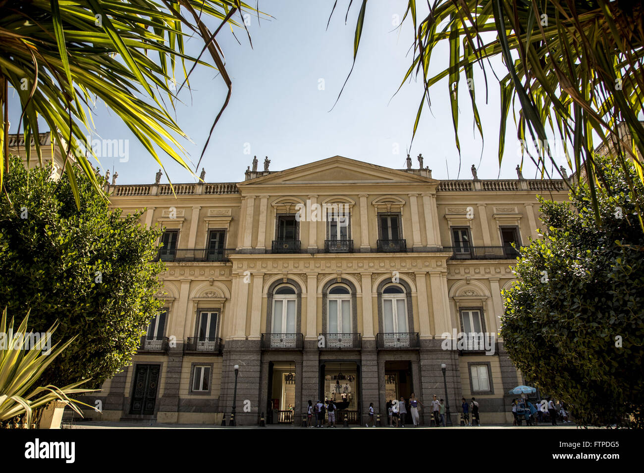 Musée National / UFRJ - residence de la royal / famille impériale de 1808 à 1889 à Boa Vista Banque D'Images