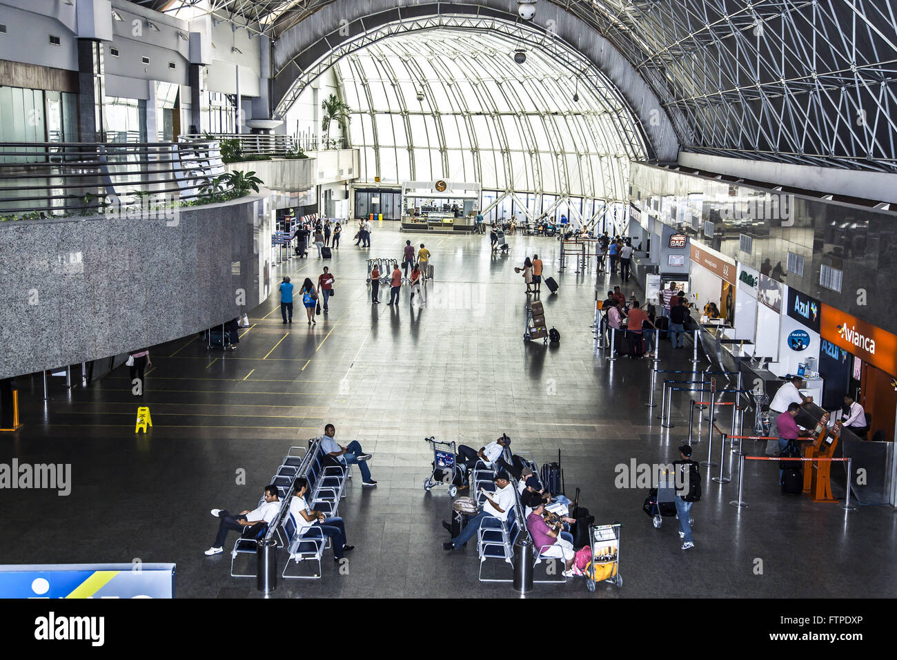 L'Aéroport International Pinto Martins Hall - Fortaleza Banque D'Images