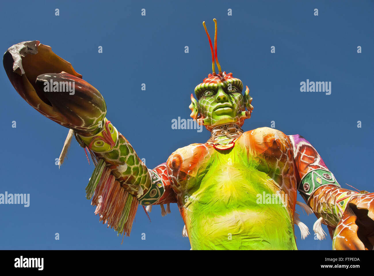 Festival du Folklore - Tarente Snowman flotte Ox Garantie Banque D'Images