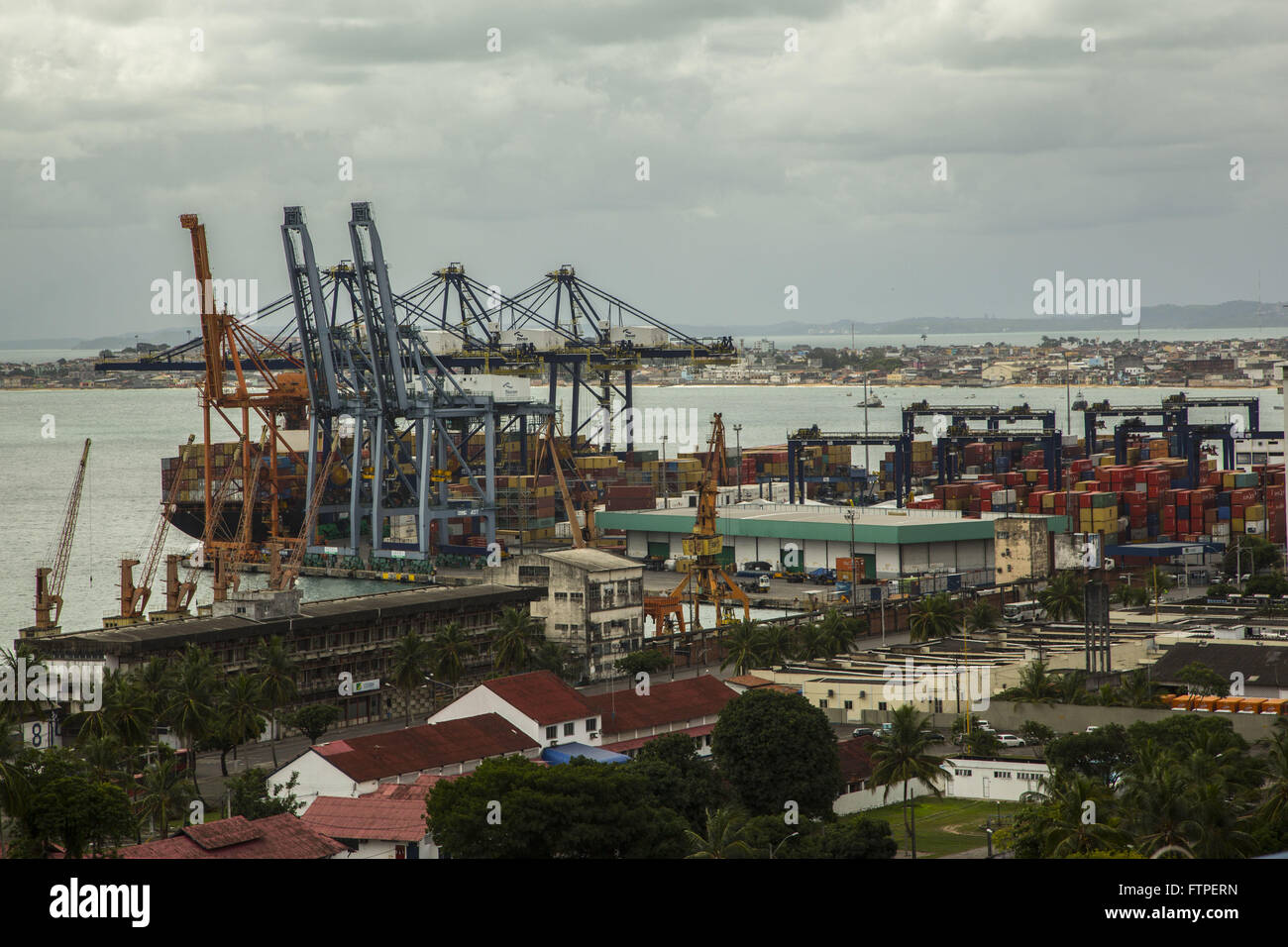 Zone portuaire dans la baie de tous les Saints Banque D'Images