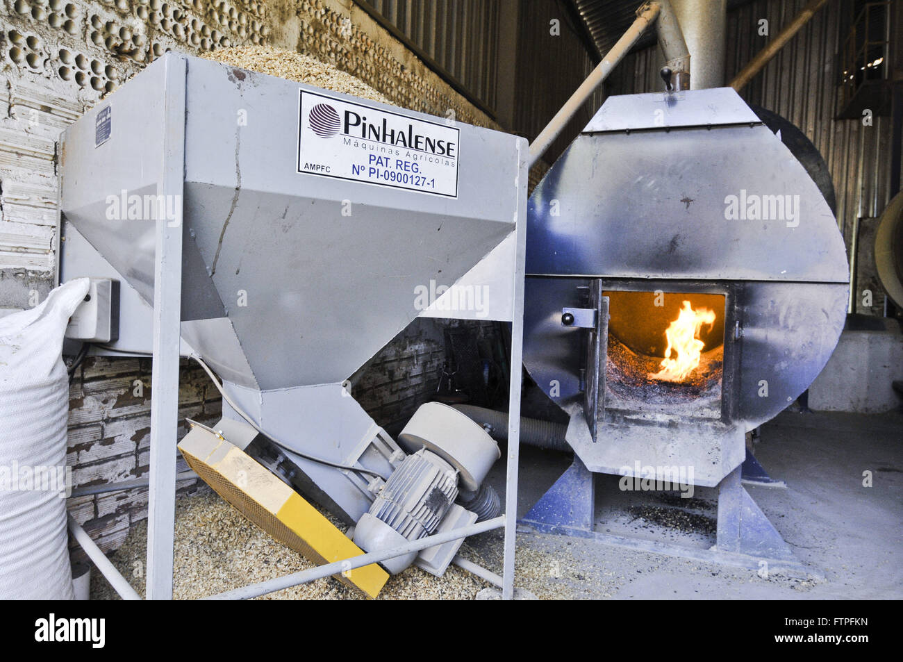 Sèche-linge cafe à la campagne Banque D'Images