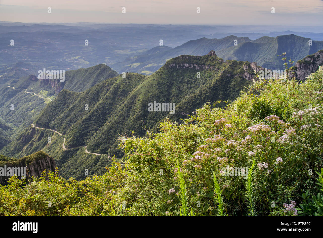 SC-390 - Vieux SC-438 - Serra do Rio do Rastro Banque D'Images