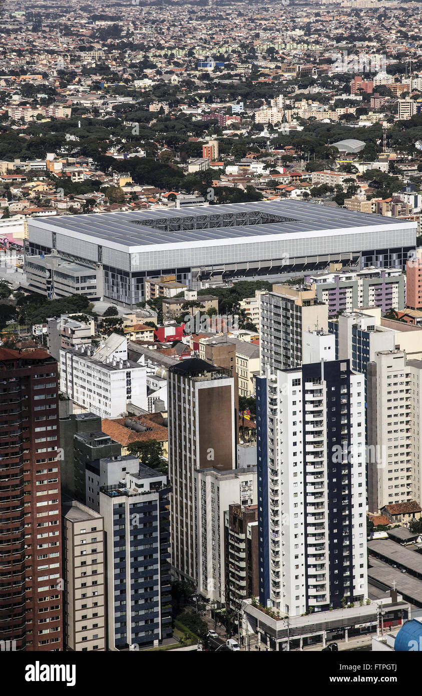 Vue aérienne de l'Arena da Baixada - rénové pour accueillir la Coupe du Monde 2014 Banque D'Images