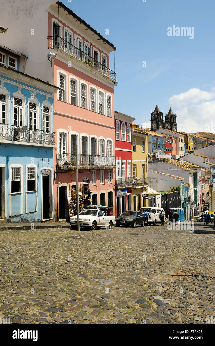 Le Largo do Pelourinho maisons Banque D'Images