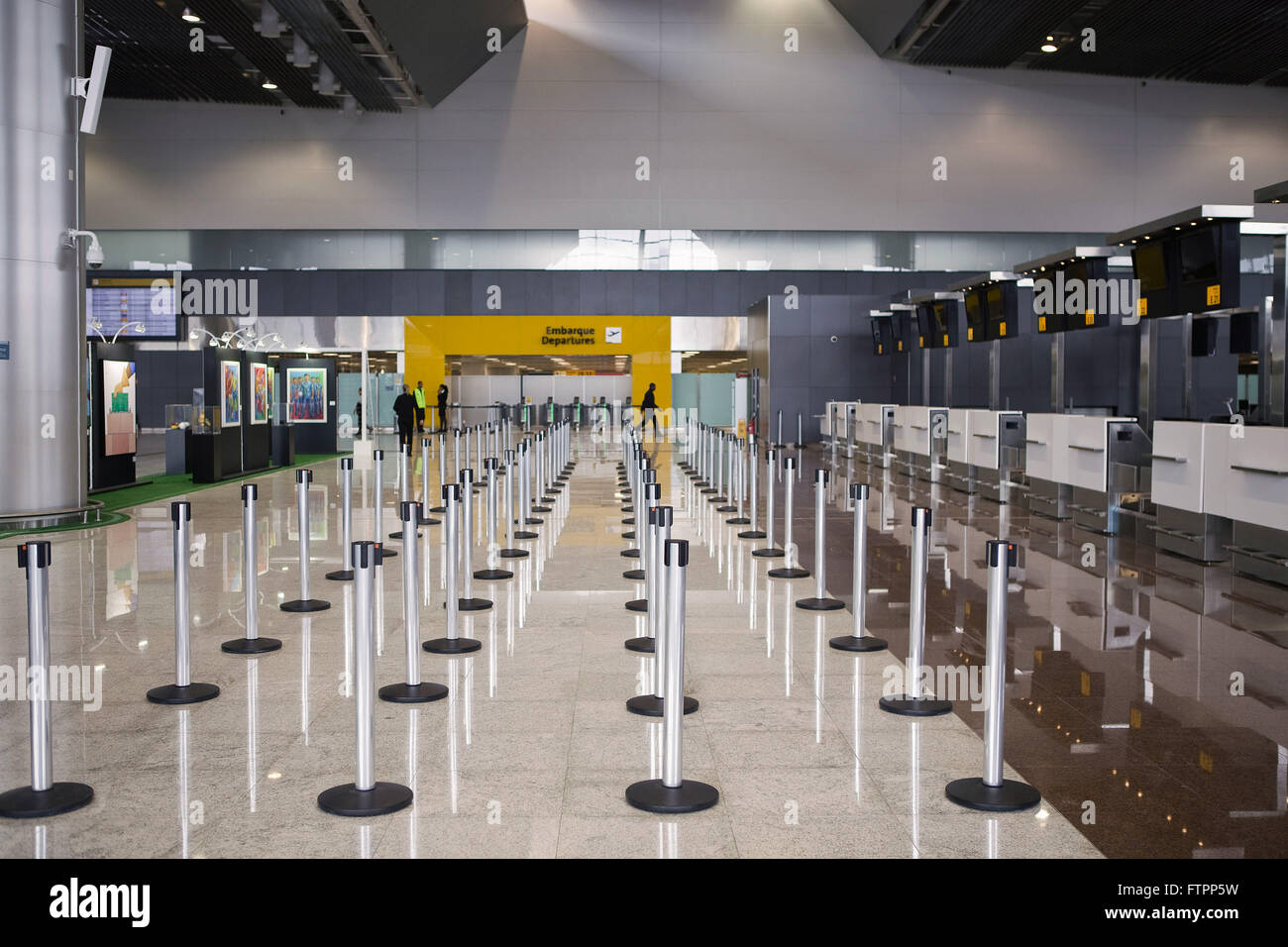 Vérifier de l'aire d ? ?la borne 3 de l'Aéroport International de Sao Paulo / Guarulhos Banque D'Images