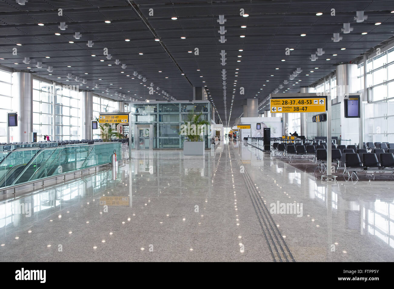 Ala départ International à partir de la borne 3 de la Sao Paulo / l'Aéroport International de Guarulhos Banque D'Images