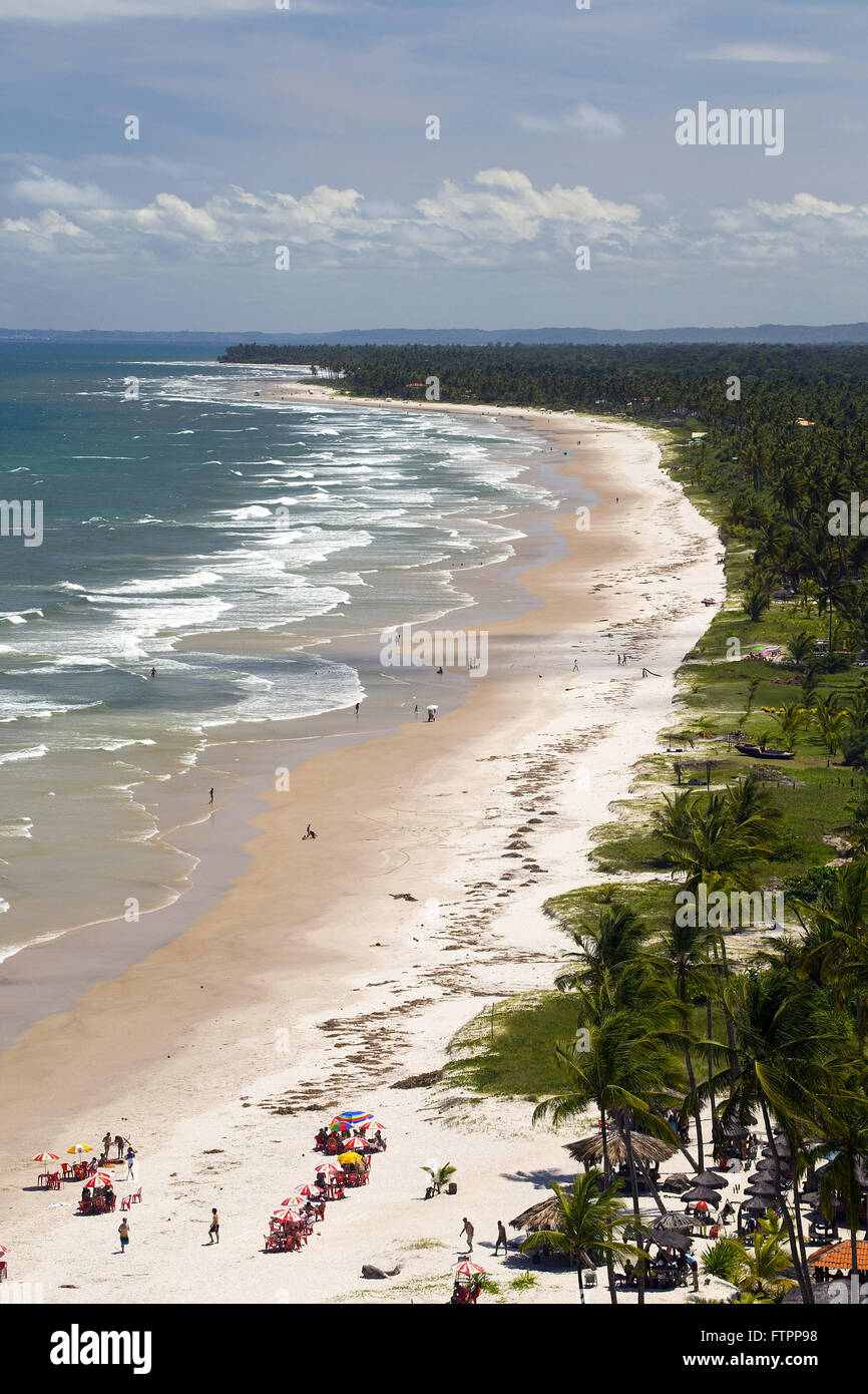 Vue du dessus du pied de la Sierra Beach Banque D'Images