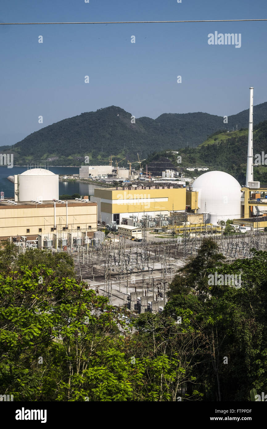 Vista de Cima das un CNAAA compoem usinas que nucléaire centrale Almirante alvaro Alberto Banque D'Images
