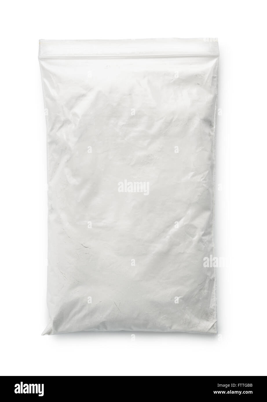 Poudre de talc bag isolated on white Banque D'Images