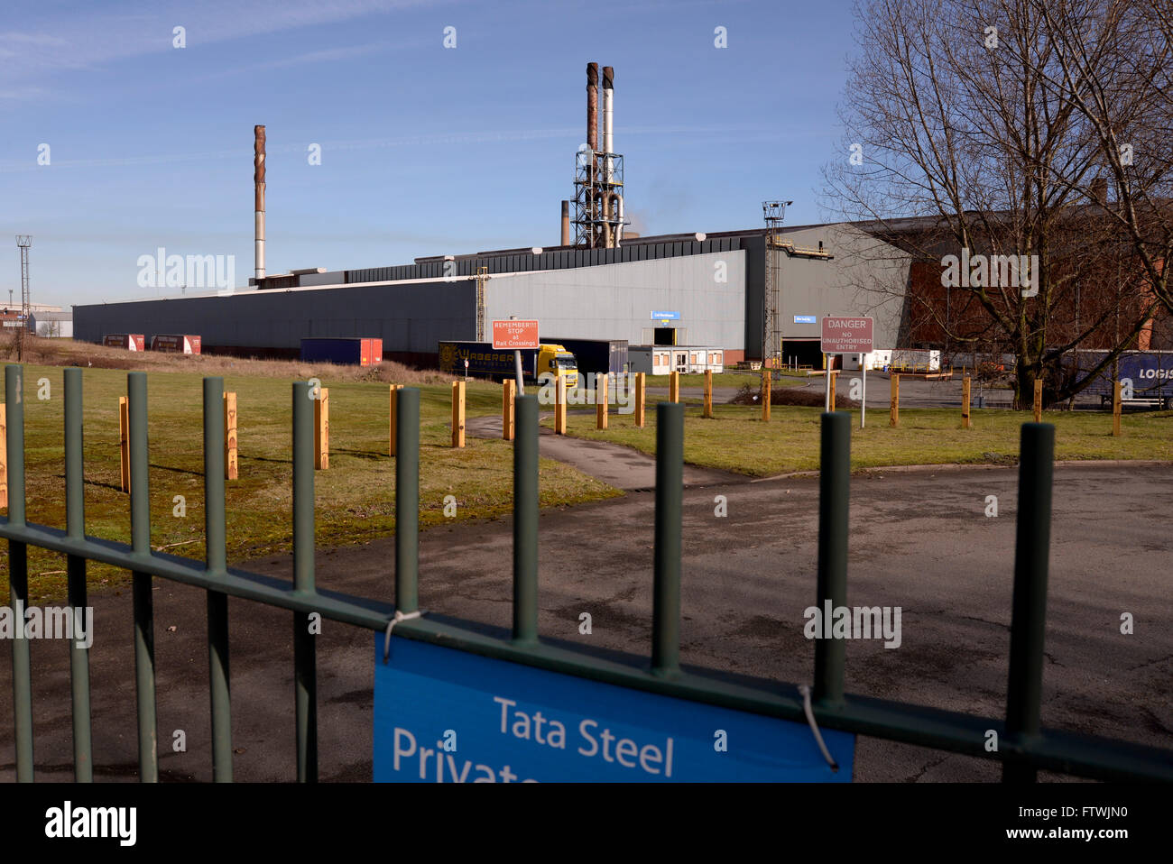 Tata Steel aciérie intégrée de décisions de Scunthorpe bloom, billet et dalle ; moyennes sections, rail, fil-machine et la plaque. Banque D'Images