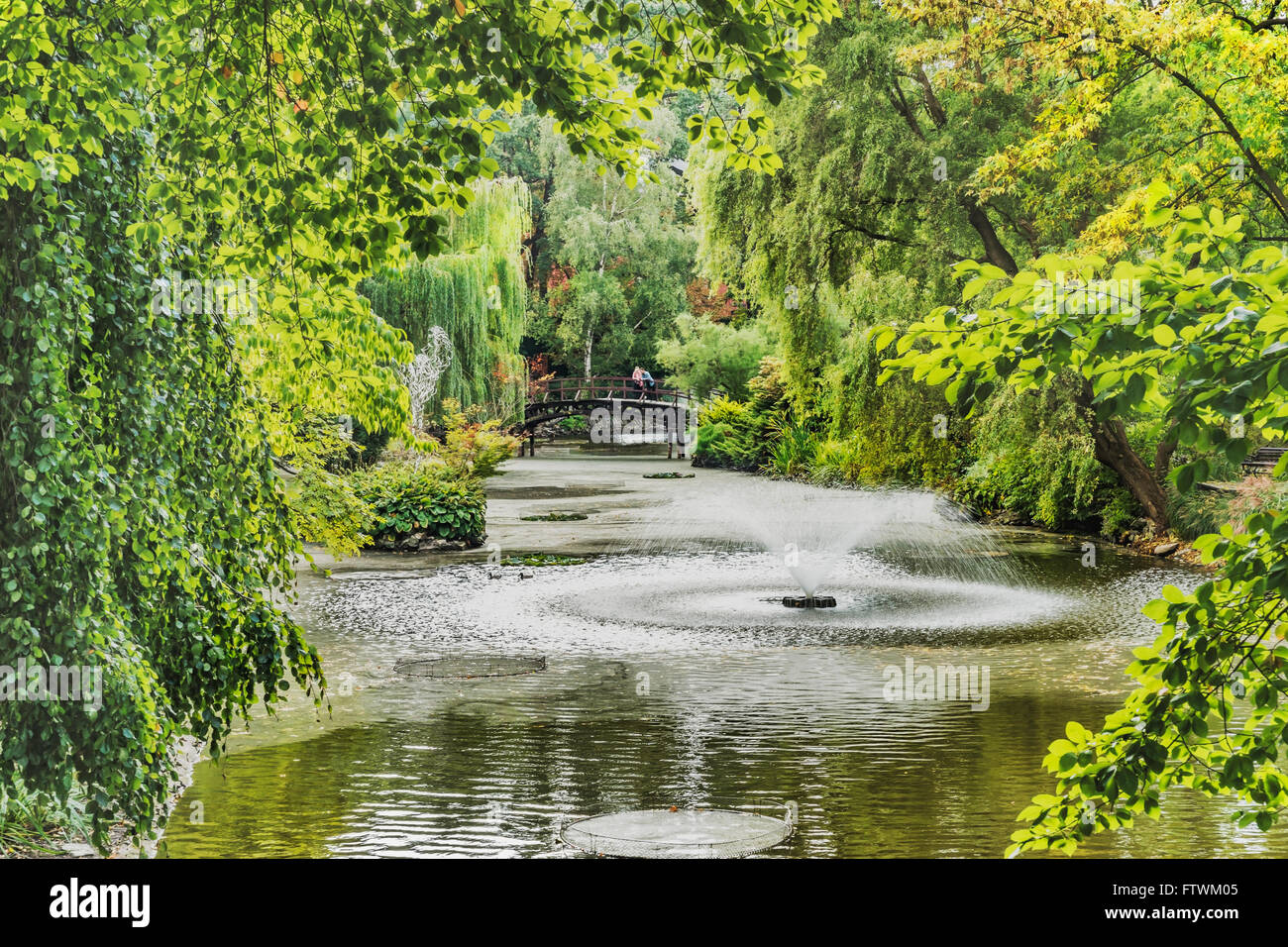 Le Jardin botanique de l'Université de Wroclaw est situé sur l'île de la Cathédrale, Wroclaw, Pologne, Europe Banque D'Images