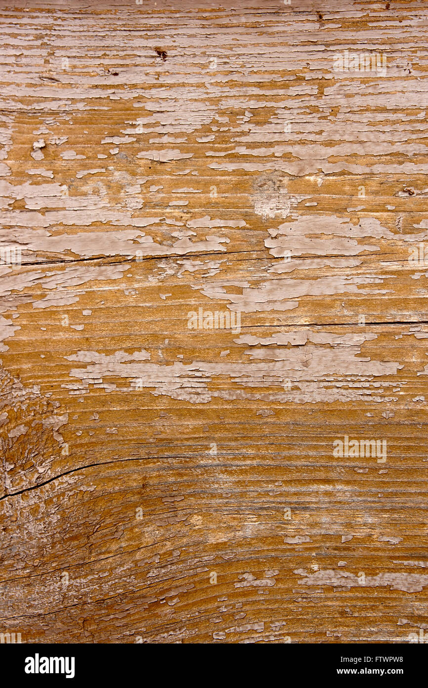Texture bois avec peinture la couleur est arrachée. Peinture écaillée - texture de fond en bois. Banque D'Images