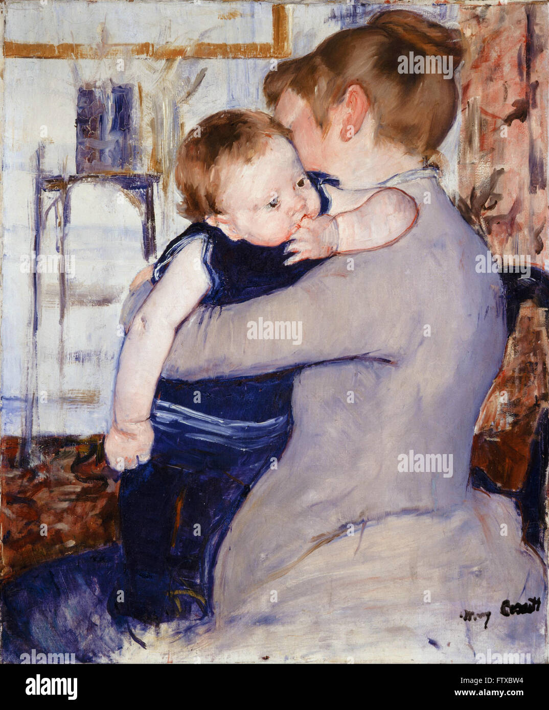 Mary Cassatt - Mère et enfant - Cincinnati Art Museum Banque D'Images