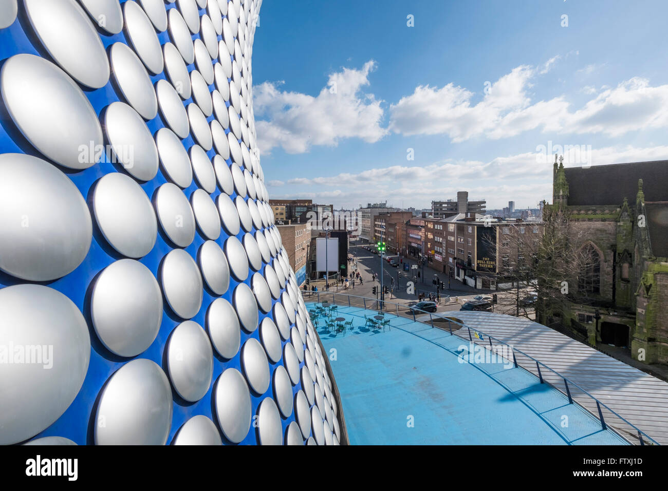 Le centre commercial Bullring, Birmingham. Le bâtiment Selfridges. Banque D'Images
