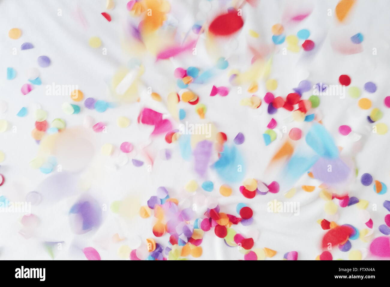 Close-up of Multi-couleur partie confetti Banque D'Images
