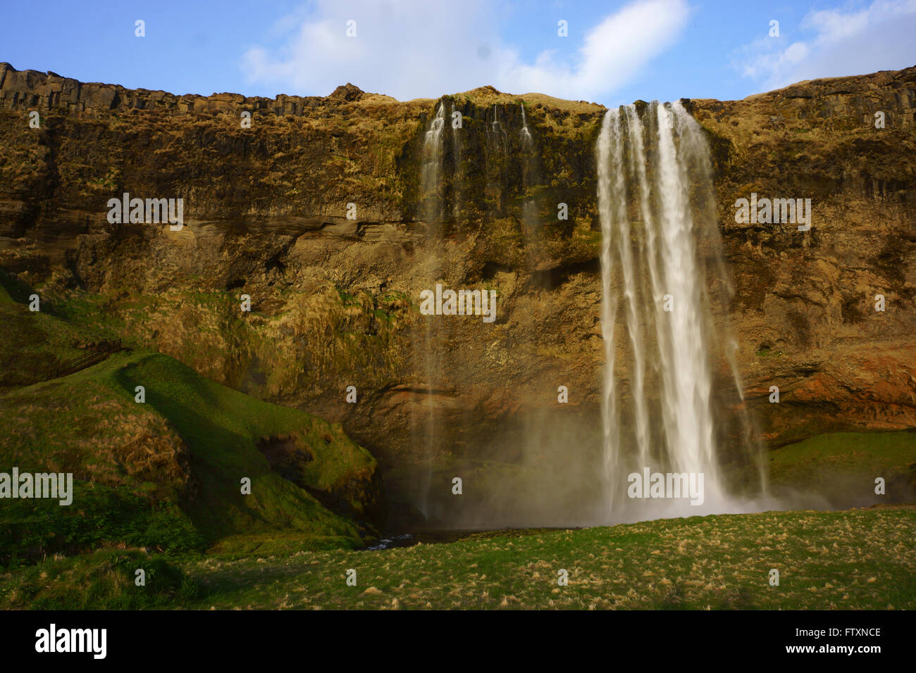 Cascade de Seljalandsfoss, Islande Banque D'Images