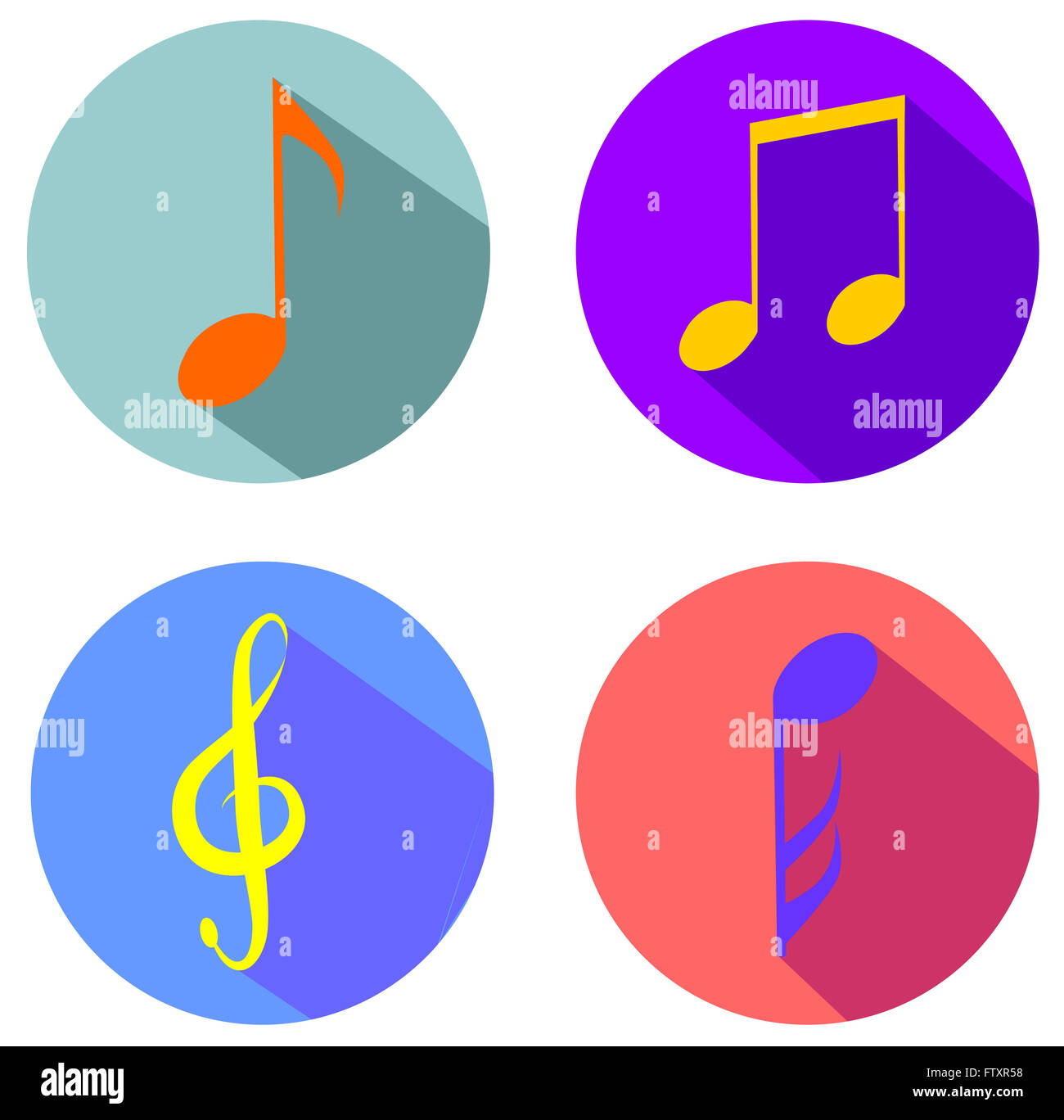 Noter les symboles de musique Photo Stock - Alamy