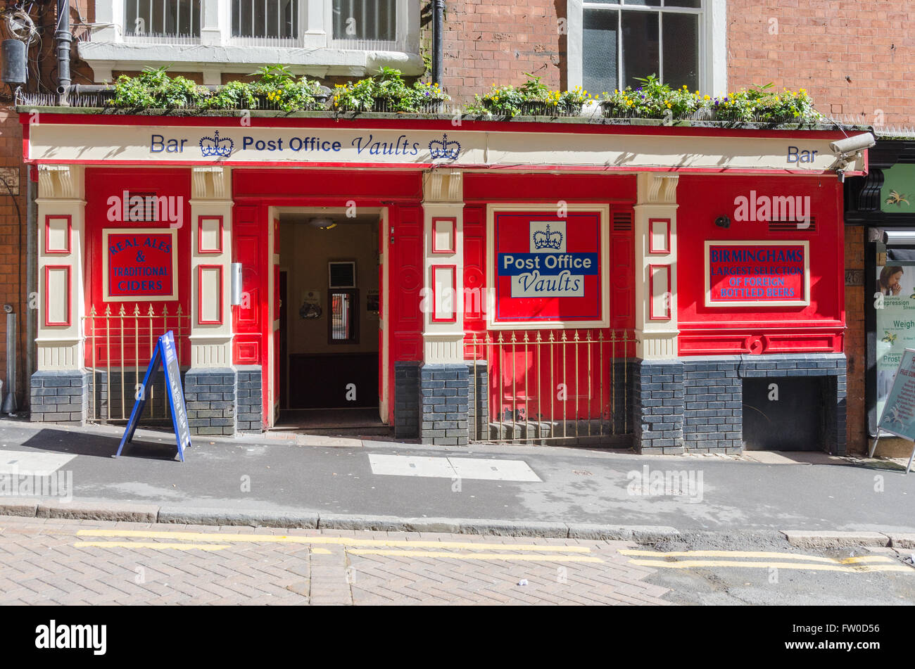 Le bureau de poste Vaults bar real ale dans le centre de Birmingham Banque D'Images