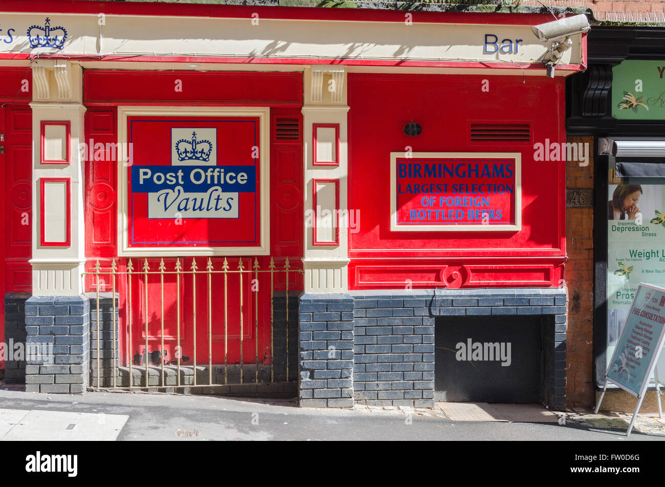 Le bureau de poste Vaults bar real ale dans le centre de Birmingham Banque D'Images