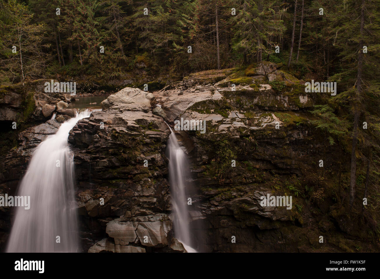 Nooksack River et Nooksack Falls North Cascades National Park Banque D'Images