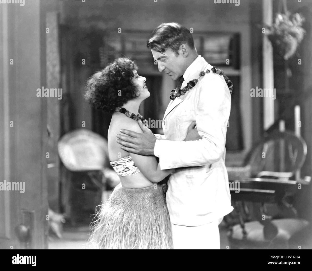 La HULA 1927 Paramount Pictures film muet avec Clara Bow et Clive Brook Banque D'Images