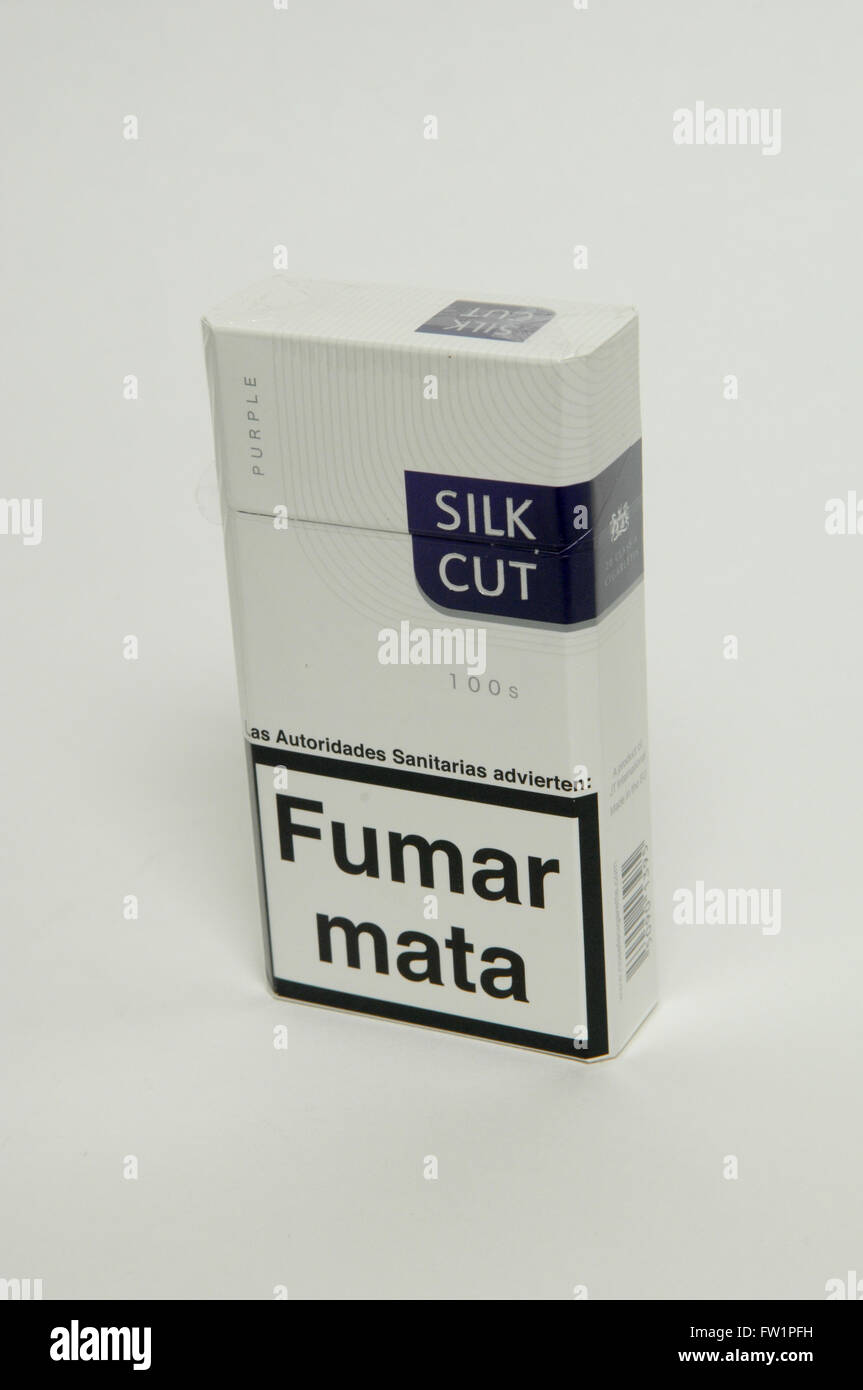 Silk Cut Purple Paquet de cigarettes Photo Stock - Alamy